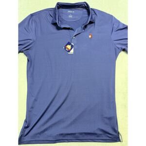 Johnnie-O NWT Birdie Polo SZ L Twilight Blue Pirate Logo ECU Pirates Golf Shirt